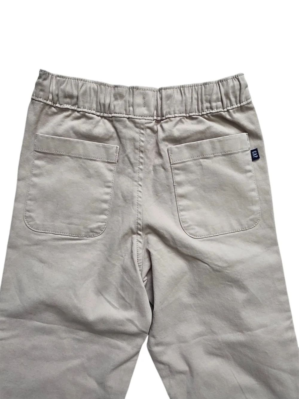 GAP Kids Tan Stretch Twill Jogger Pants with Drawstring Size XS